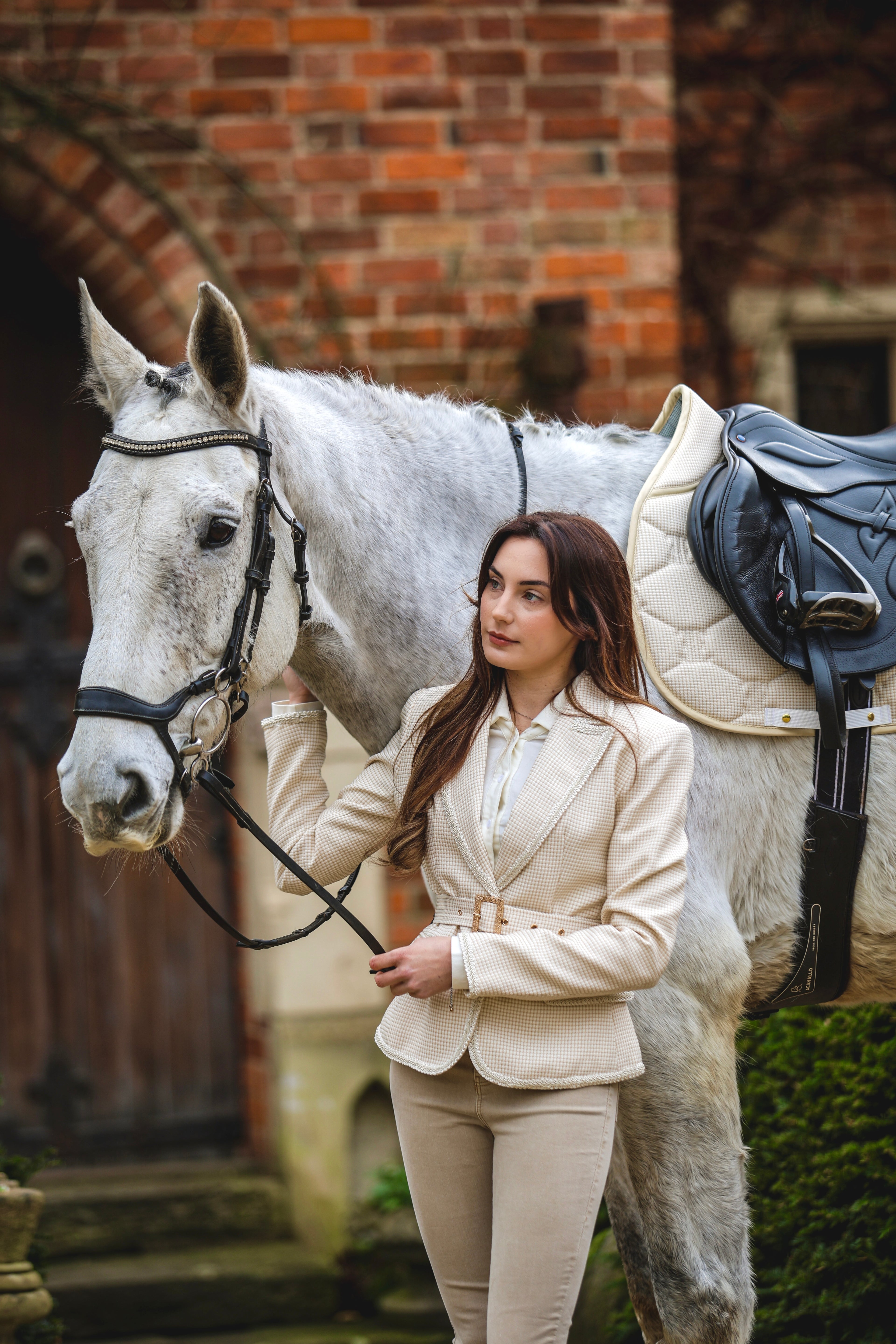 Cream & Gold tweed blazer