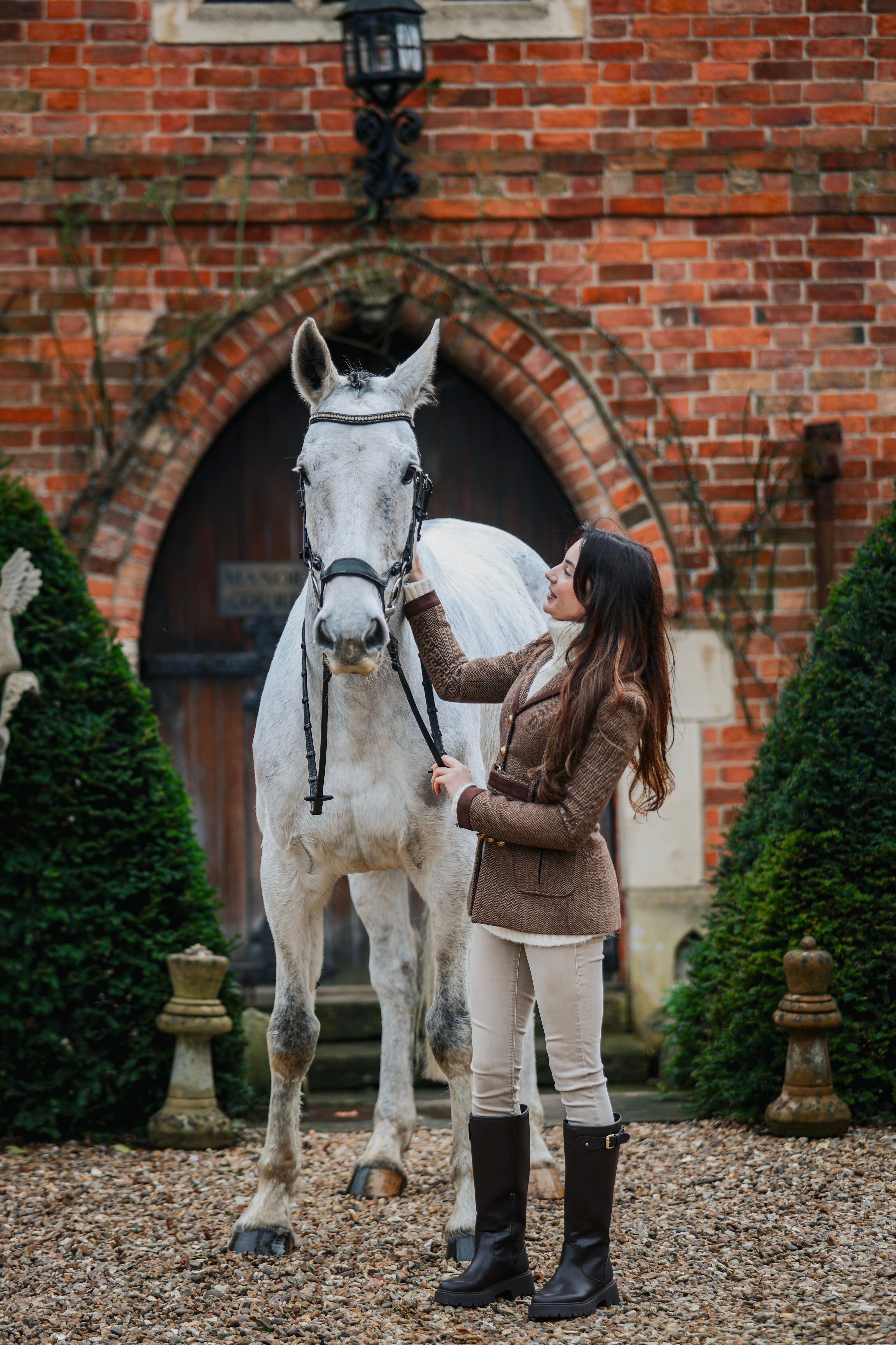Herringbone tweed blazer