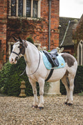 Blue tweed saddle pad