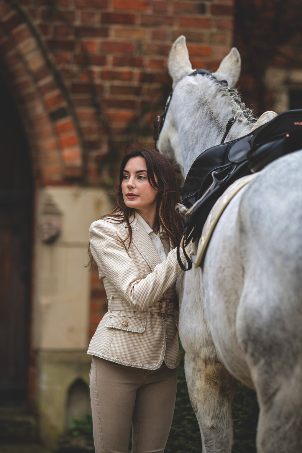 Cream & Gold tweed blazer